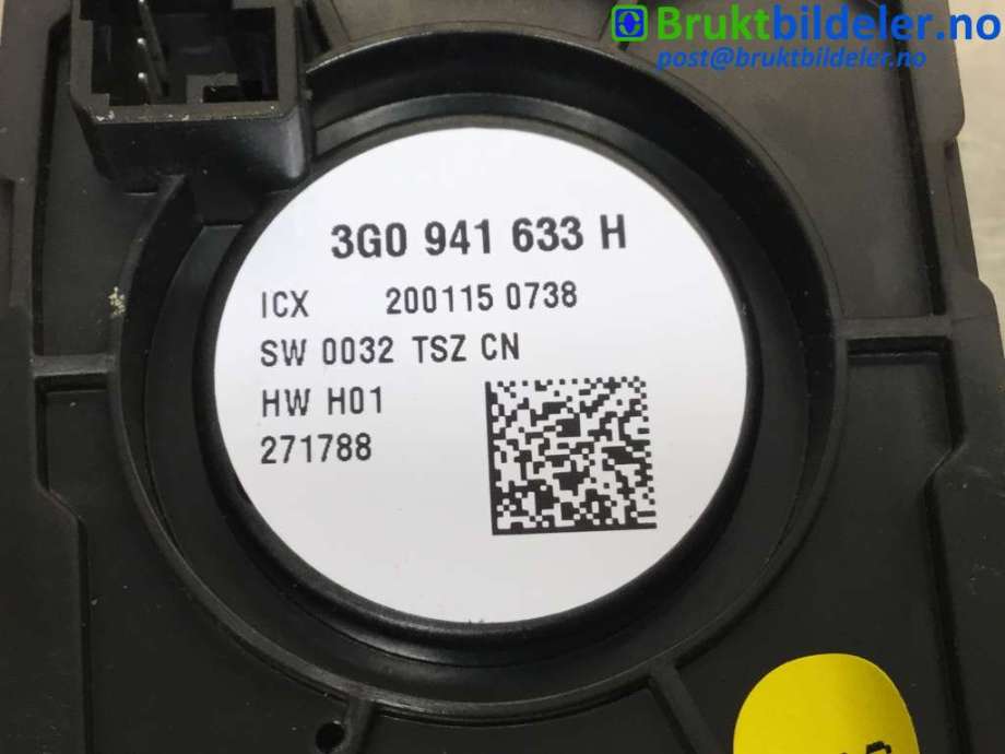 Bryter lys til VW Passat 2015-2019 (Fase 1) (B8) (B8) (VOLKSWAGEN|3G0941633H|2001150738|)