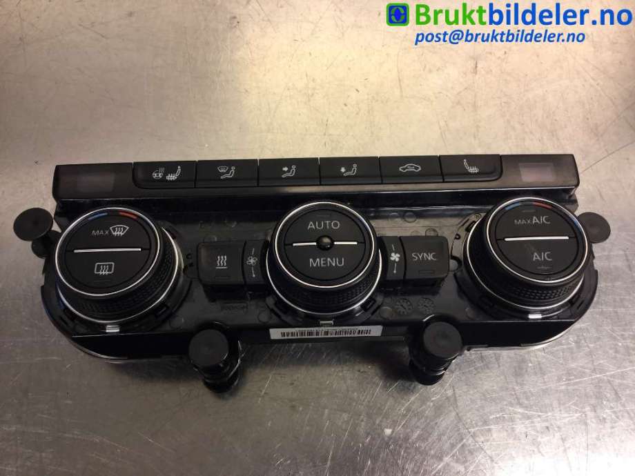 Varmeapparat betjening til VW Passat, 2015-2019 (Fase 1) (B8) (B8) (VOLKSWAGEN|5G1 907 044 A)