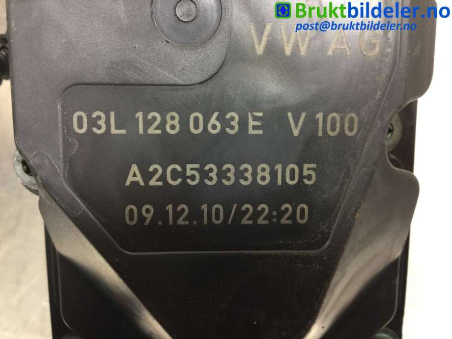 Spjeldhus til VW Tiguan 2007-2011 (Type I, Fase 1)  (VOLKSWAGEN|03L 128 063 E|)