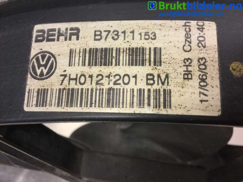 Kjølevifte til VW Transporter / Caravelle 2003-2009 (Fase 1) (T5) (T5) (VOLKSWAGEN|7H0  121 207||7H0 121 201 BM)