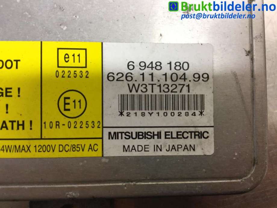 Styreenhet xenon/ballast til Volvo S80 2006-2013 (Type II, Fase 1)  (VOLVO|6948180|W3T13271|)