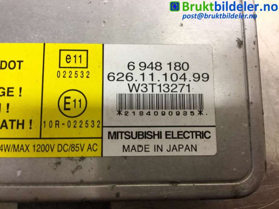 Styreenhet xenon/ballast til Volvo S80 2006-2013 (Type II, Fase 1)  (VOLVO|6948180|W3T13271|)
