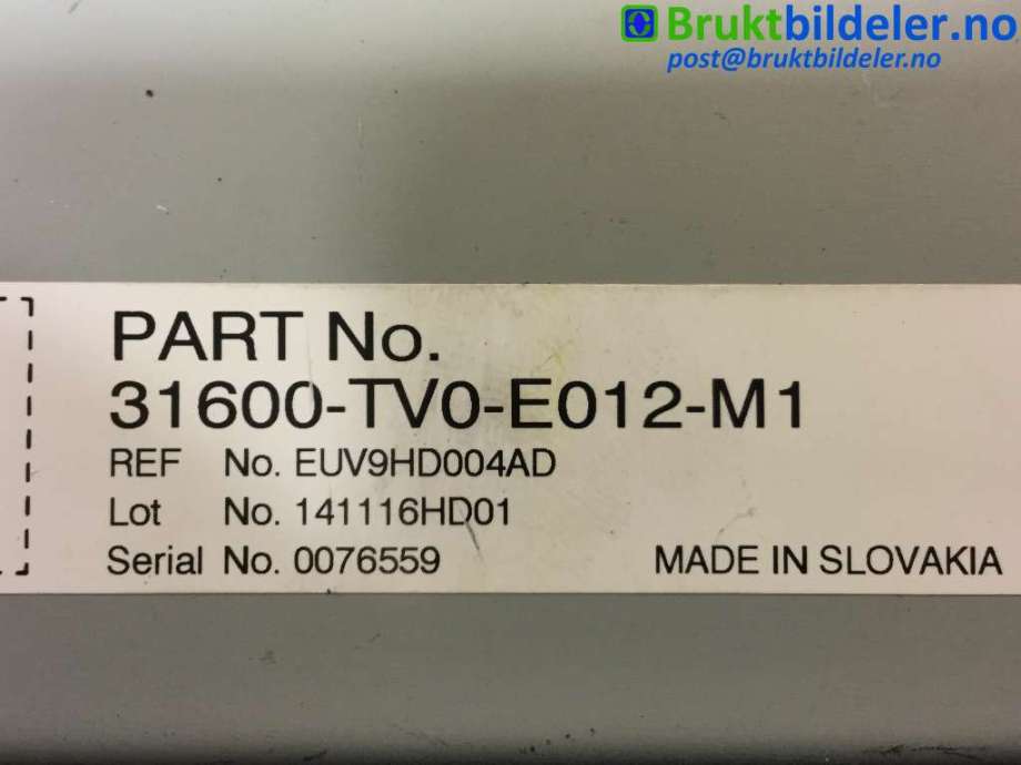 Styreenhet servo til Honda CR-V 2012-2018 (Type IV) (HONDA|31600TV0E012M1|)