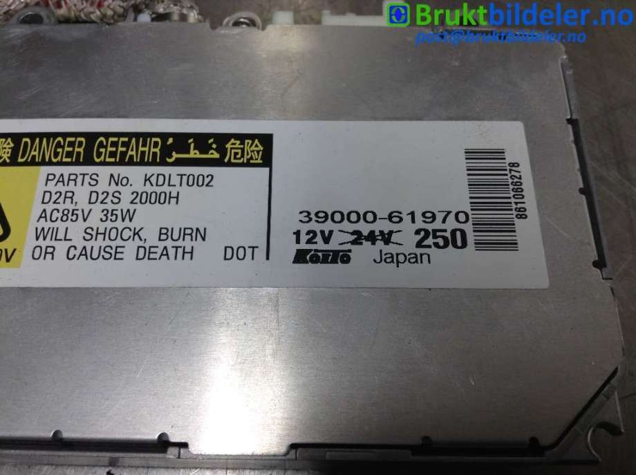 Styreenhet xenon/ballast til Mazda 6 2008-2010 (Type II, Fase 1) (MAZDA||39000-61970)