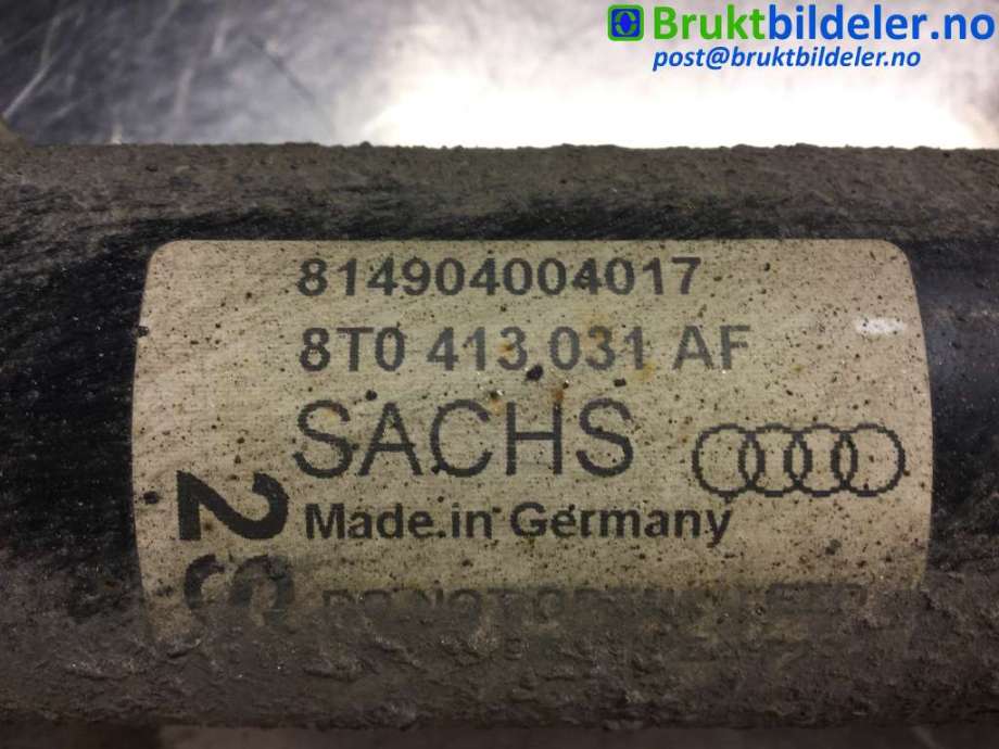 Fjærbein høyre foran til Audi A5 2007-2016 (Type I)  (AUDI|8T0 413 031 AF|814904004017|)