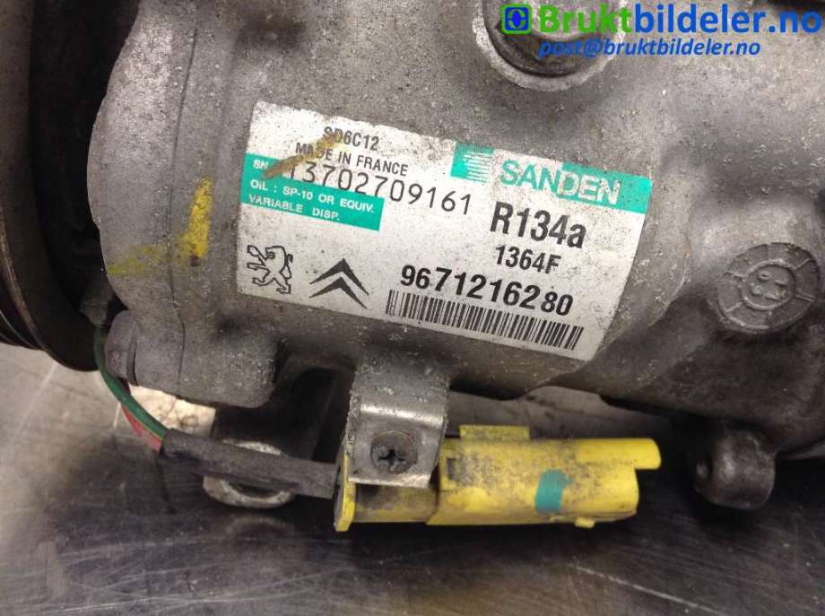 Aircondition kompressor til Peugeot 207 2006-2012 (PEUGEOT|9671216280|13702709161|)
