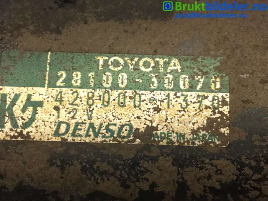 Starter diesel til Toyota Land Cruiser 120 2002-2009  (TOYOTA|28100-30070|428000-1370|)