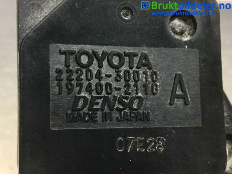 Luftmengde/luftmassemåler til Toyota Land Cruiser 120 2002-2009  (TOYOTA|2220430010|1974002110|)