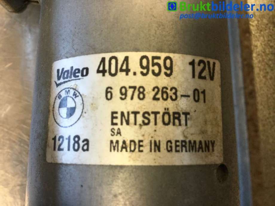 Viskermotor frontrute til BMW 3-Serie 2005-2011 (E90/E91/E92/E93) (E90/E91/E92/E93) (BMW|6978263-01|404.959|)