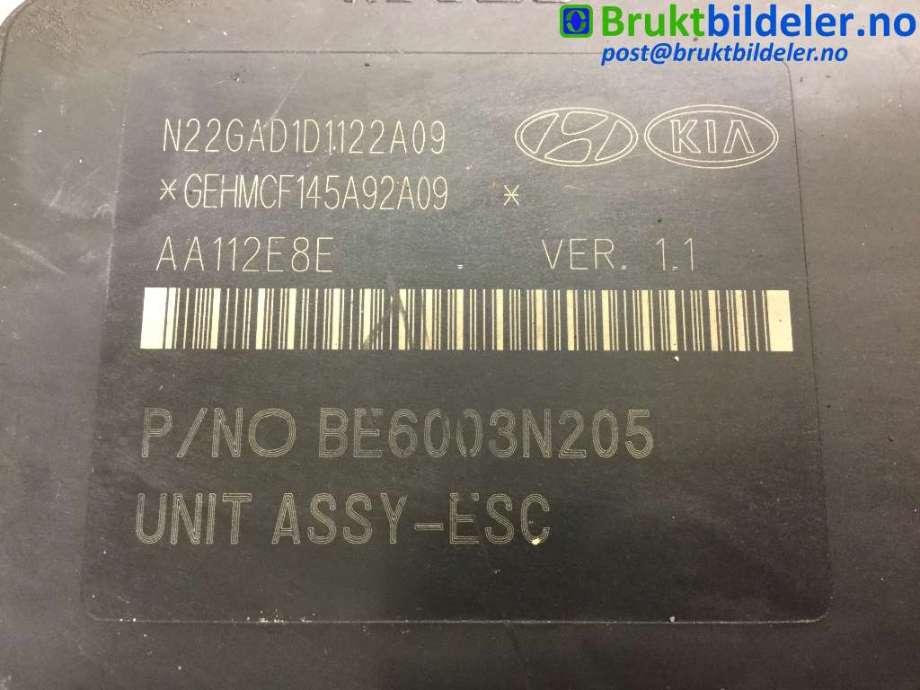 ABS sentral til Kia Carens 2013-2018 Type III  (KIA|BE6003N205|)
