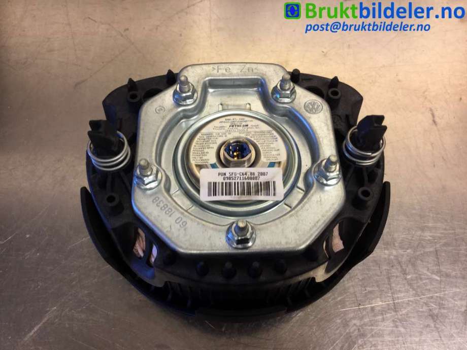 Airbag rattpute til VW Polo 2005-2009 (Type IV, Fase 2)  (VOLKSWAGEN|1T0880201E|)