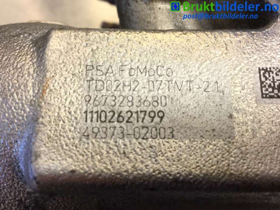 Turbo til Peugeot 207 2006-2012  (PEUGEOT|9673283680|4937302003|)