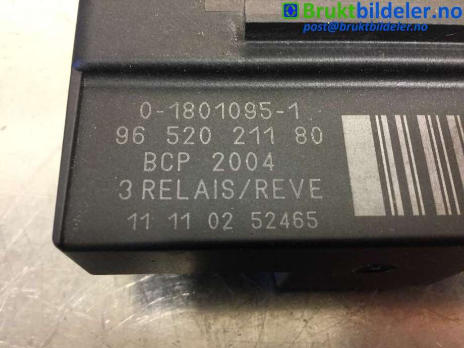 Rele gløde til Peugeot 207 2006-2012 (PEUGEOT|9652021180|)