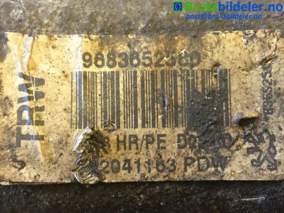 Bremsecaliper høyre bak til Peugeot 407 2004-2010  (PEUGEOT|9683652580|)
