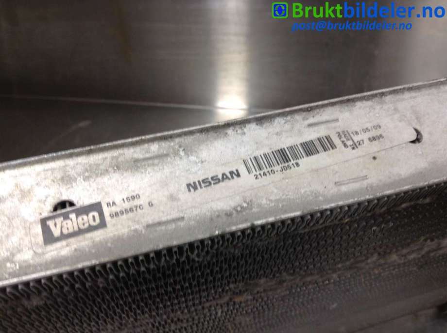 Radiator (manuell gir) til Nissan Qashqai 2007-2010 (Type I, Fase 1)  (NISSAN|21410-JD51B|989567C G|)