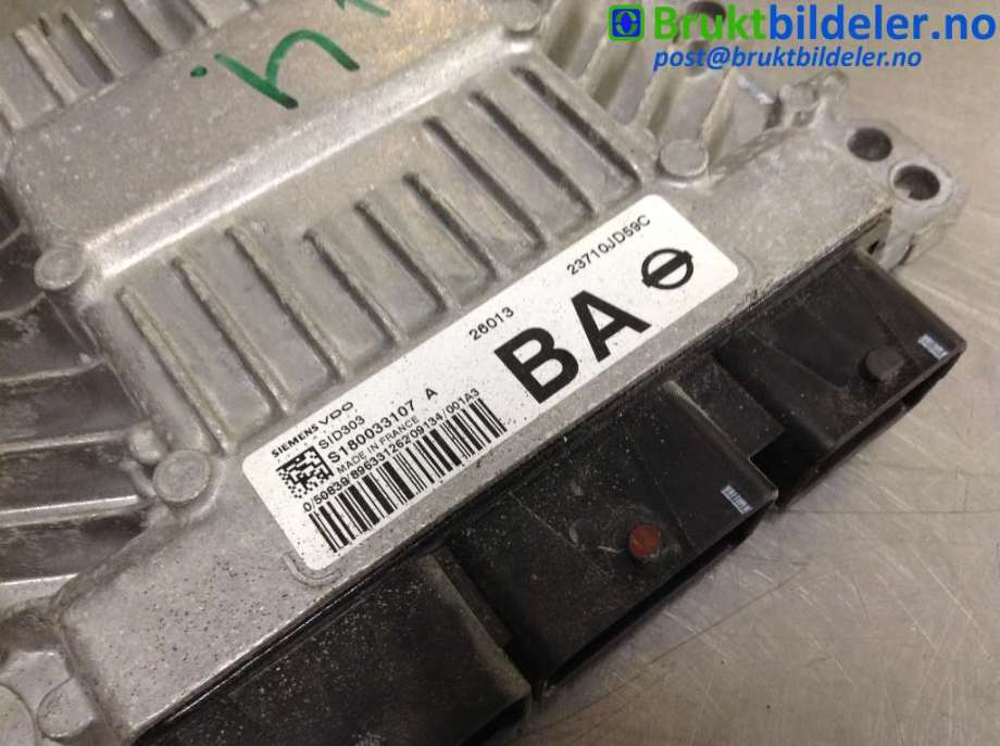 Styreenhet motor til Nissan Qashqai 2007-2010 (Type I, Fase 1)  (NISSAN|23710-JD59C|S180033107|)