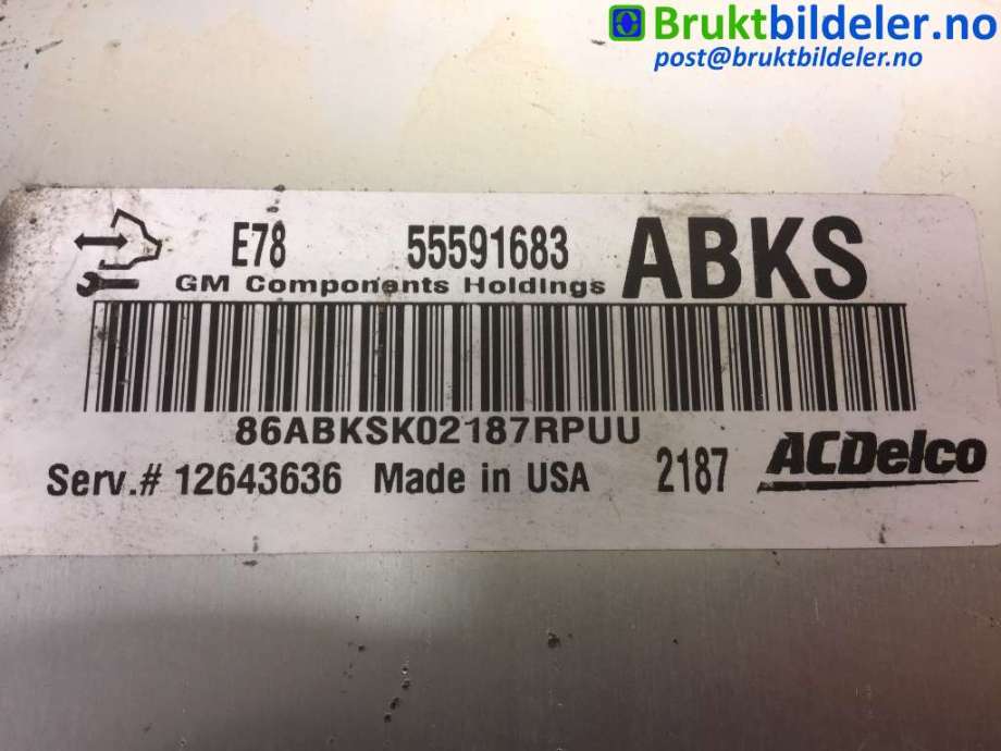 Styreenhet motor til Opel Corsa D 2006-2014  (OPEL|55591683|12643636|)