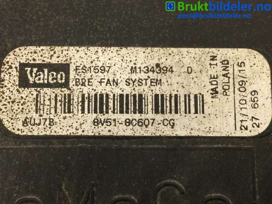 Aircondition radiator til Ford Fiesta 2008-2012 (Type VI, Fase 1)  (FORD|8V518C607CG|M134394|)