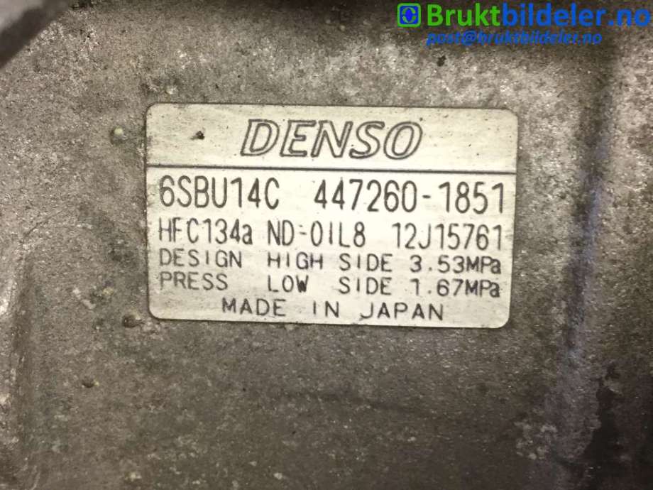 Aircondition kompressor til BMW 5-Serie 2003-2010 (E60/E61) (E60/E61) (BMW||447260-1851)