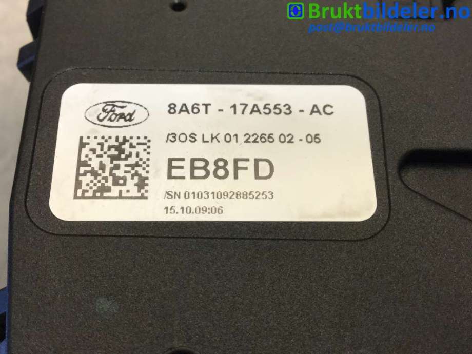 Bryter visker til Ford Fiesta 2008-2012 (Type VI, Fase 1) (FORD|8A6T-17A553-AC|)