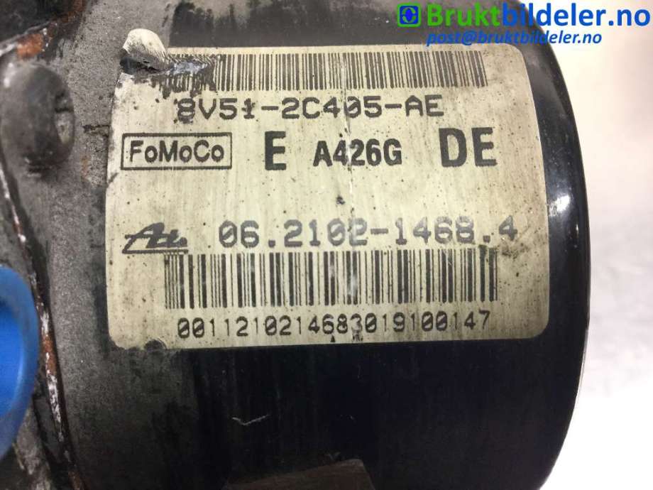 ABS sentral til Ford Fiesta 2008-2012 (Type VI, Fase 1) (FORD|8V51-2C405-AE|06.2102-1468.4|06.2109-5672.3)