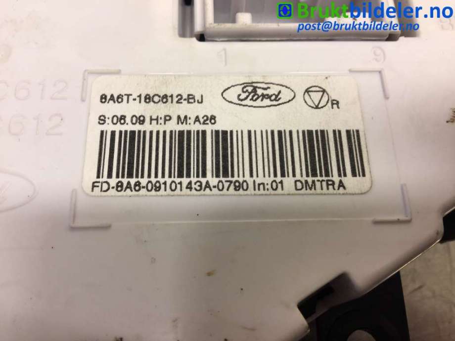 Varmeapparat betjening til Ford Fiesta 2008-2012 (Type VI, Fase 1) (FORD|8A6T18C612BJ|)