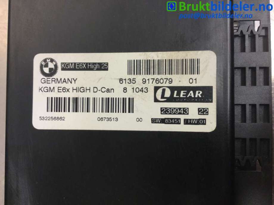 Styreenhet diverse til BMW 5-Serie 2003-2010 (E60/E61) (E60/E61) (BMW|61359176079|)
