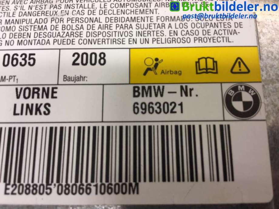 Airbag diverse til BMW 5-Serie 2003-2010 (E60/E61) (E60/E61) (BMW|6963021|)