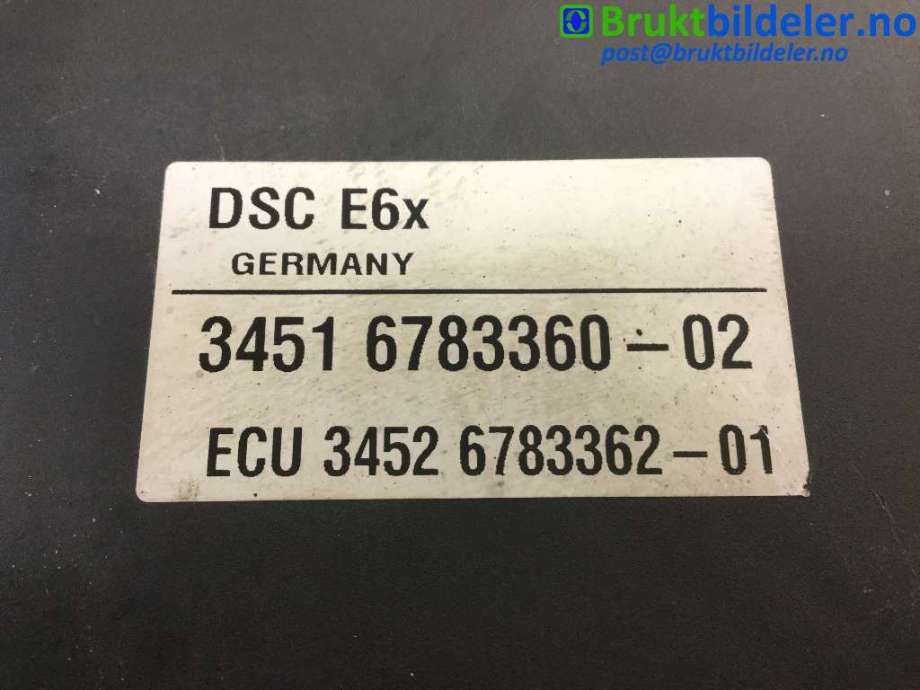 ABS sentral til BMW 5-Serie 2003-2010 (E60/E61) (E60/E61) (BMW|34 51 6 783 360|0 265 250 217|34 51 6 774 679)
