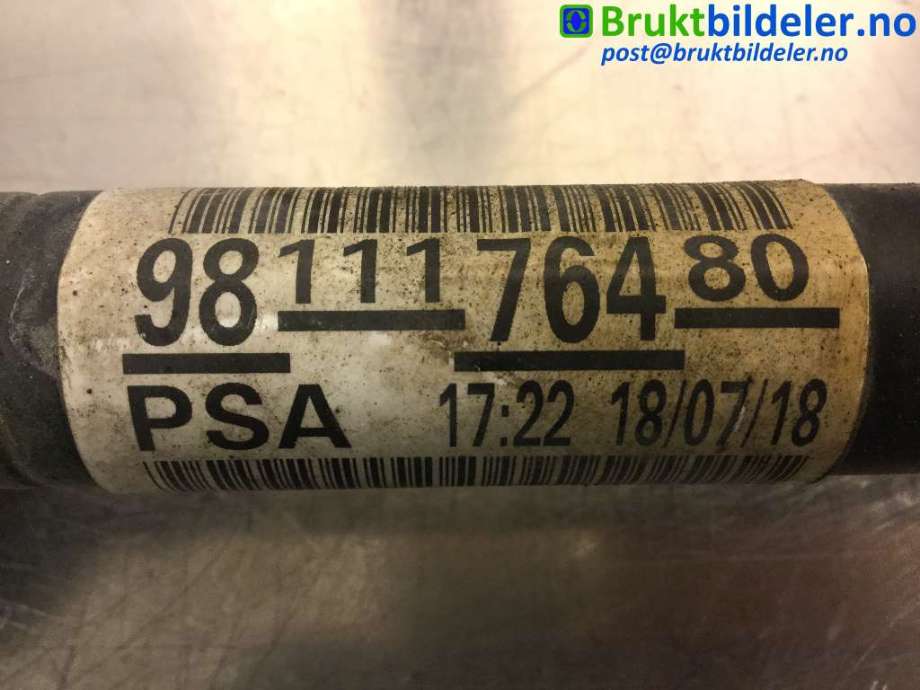 Drivaksel høyre foran til Peugeot 5008 2017-->> (Type II) (PEUGEOT|9811176480|)