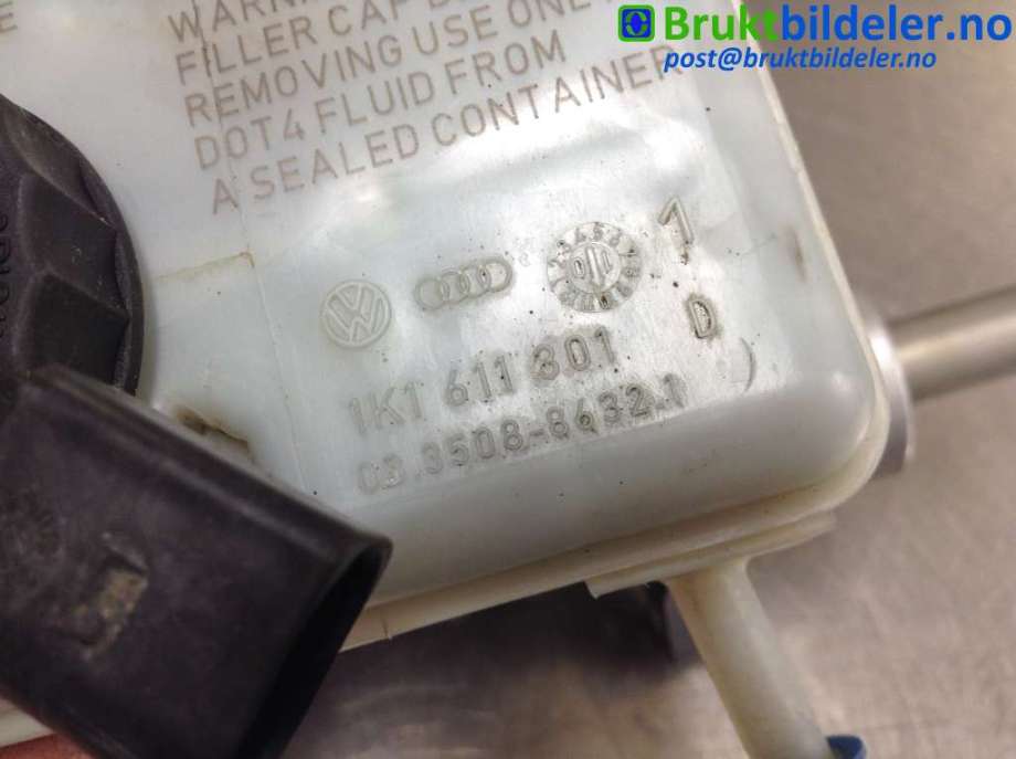 Bremsepumpe hoved til VW Touran 2010-2015 (Type I, Fase 3)  (VOLKSWAGEN|1K1 611 301 D|3230W JT8|)