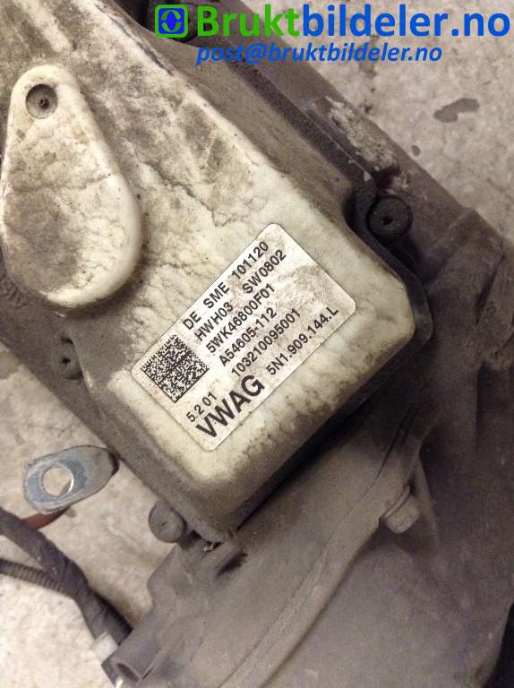 Tannstang elektrisk til VW Touran 2010-2015 (Type I, Fase 3) (VOLKSWAGEN|3C1 423 105 C|5WK46800F01|5N1 909 144 L)