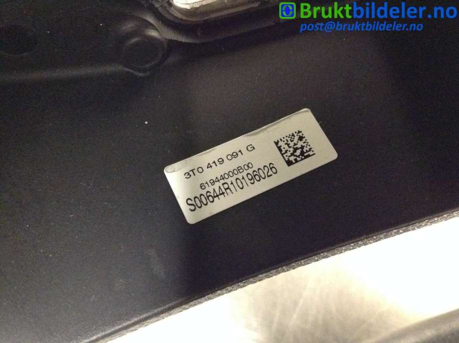 Ratt til Škoda Fabia 2010-2014 (Type II, Fase 2)  (SKODA|3T0 419 091 G|)