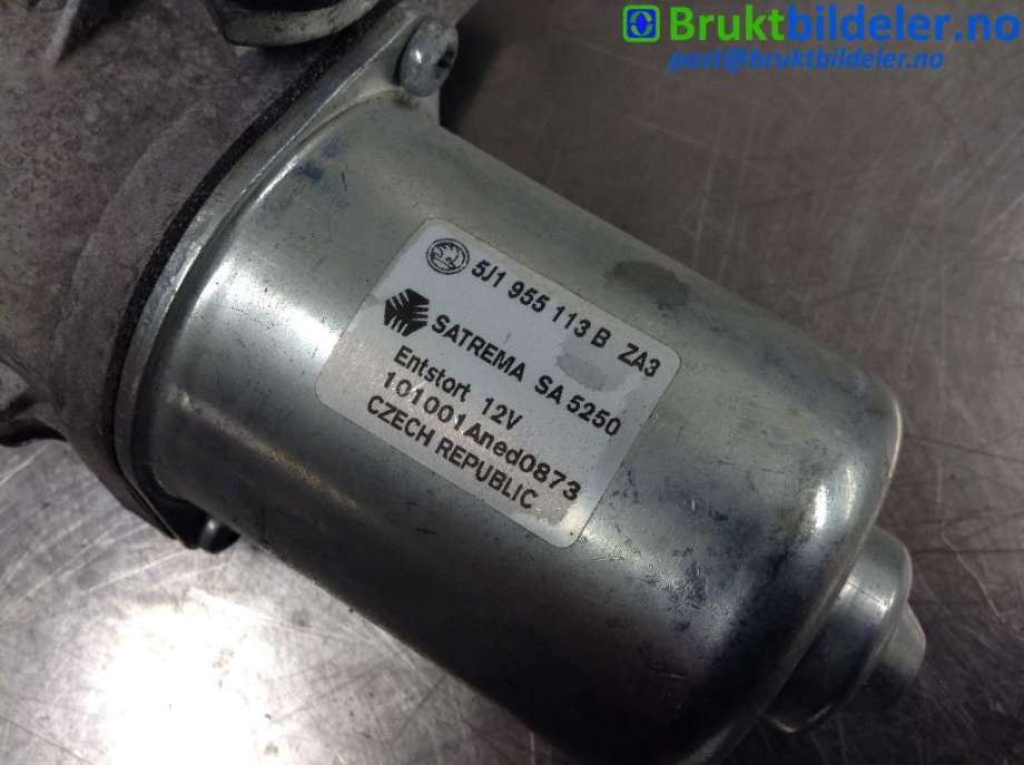 Viskermotor frontrute til Škoda Fabia 2010-2014 (Type II, Fase 2) (SKODA|5J1 955 113 B|SA 5250|)
