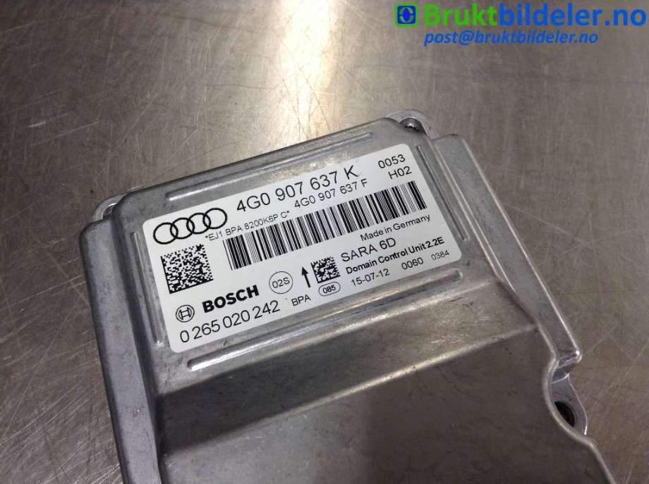 Styreenhet ABS til Audi A6 2011-2014 (Type IV, Fase 1) (C7) (C7) (AUDI|4G0 907 637 K|0 265 020 242|)