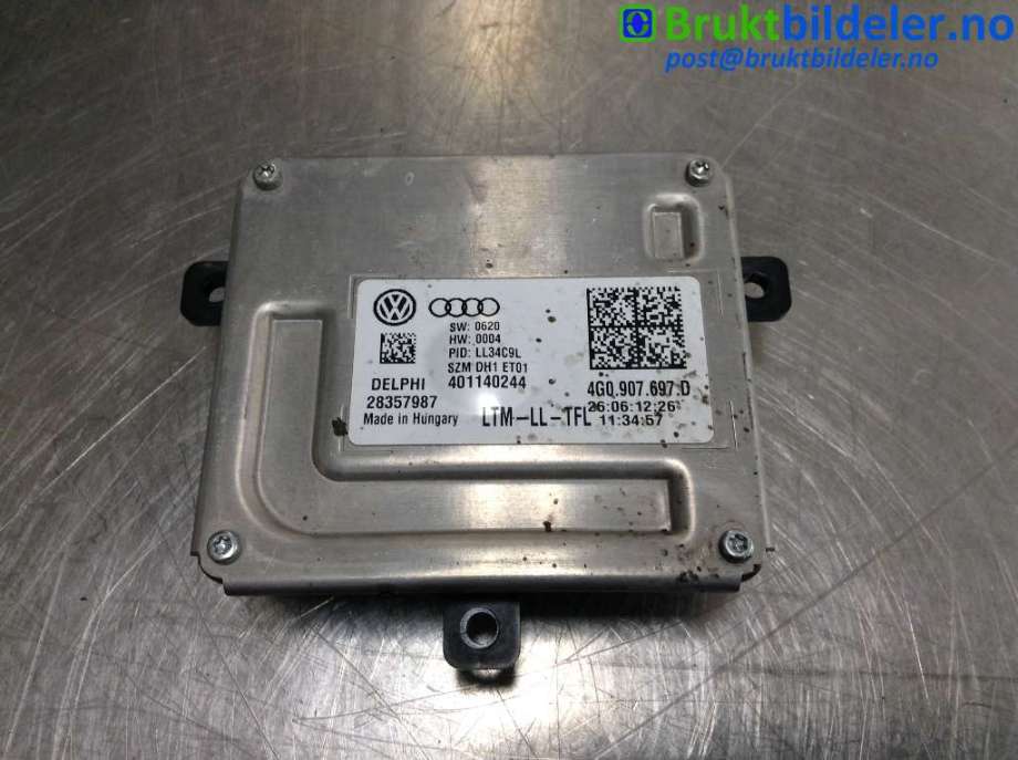 Styreenhet xenon/ballast til Audi A6 2011-2014 (Type IV, Fase 1) (C7) (C7) (AUDI|4G0 907 697 D|28357987|)