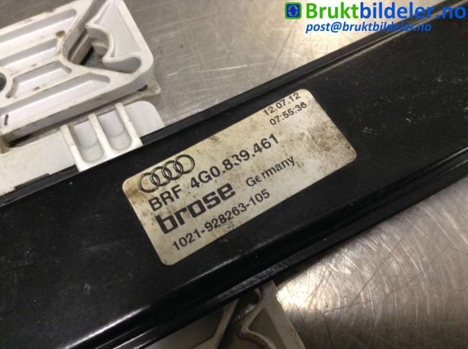 Ruteheis til Audi A6 2011-2014 (Type IV, Fase 1) (C7) (C7) (AUDI|4G0 839 461|)