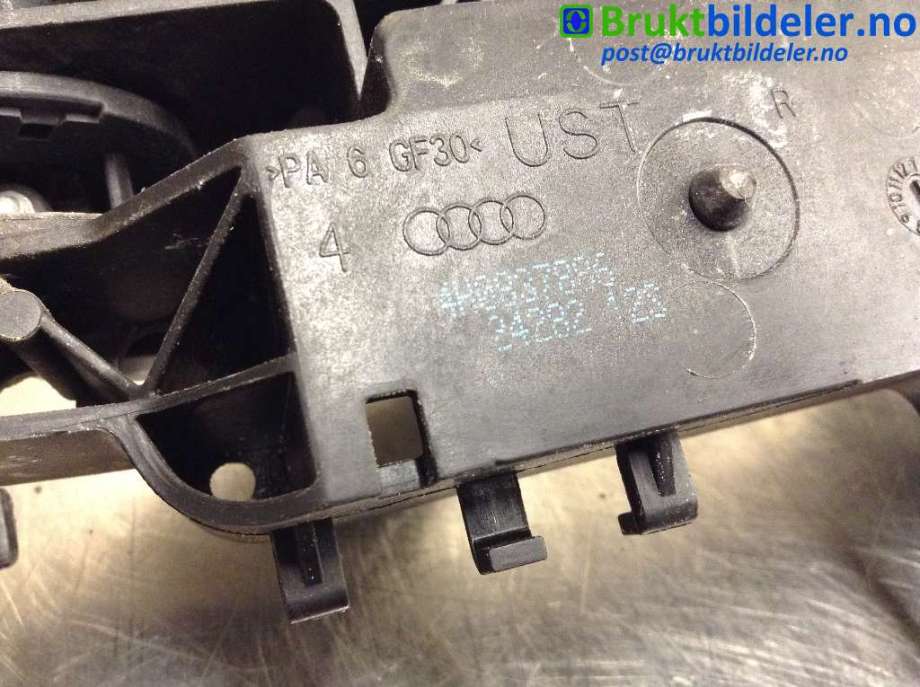 Dørhåndtak utv høyre bak til Audi A6 2011-2014 (Type IV, Fase 1) (C7) (C7) (AUDI|4H0 837 886|)