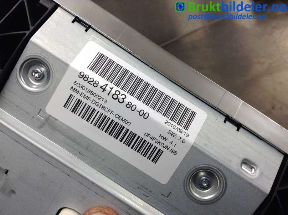 Instrument kjørecomputer til Peugeot 5008 2017-->> (Type II)  (PEUGEOT|9828418380-00|)