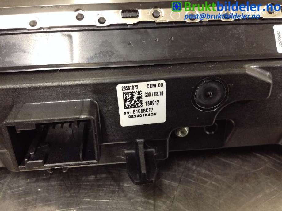 Varmeapparat betjening til Peugeot 5008 2017-->> (Type II) (PEUGEOT|98 249 154 DX|28581372|)