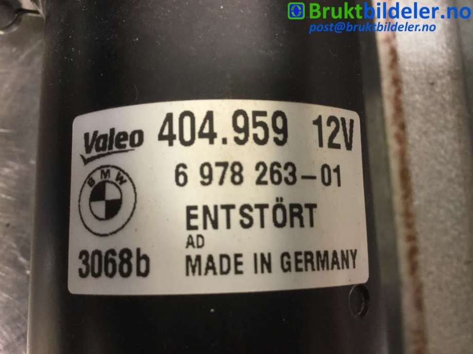 Viskermotor frontrute til BMW 3-Serie 2005-2011 (E90/E91/E92/E93) (E90/E91/E92/E93) (BMW|6978263-01|404.959|)