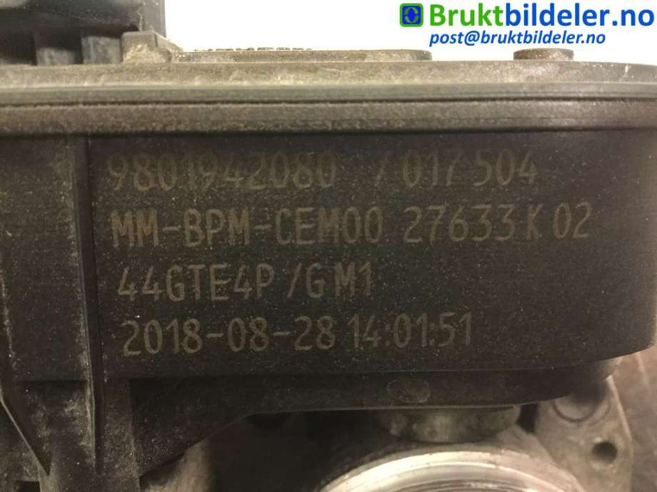 Spjeldhus til Peugeot 5008 2017-->> (Type II)  (PEUGEOT|9801942080|)