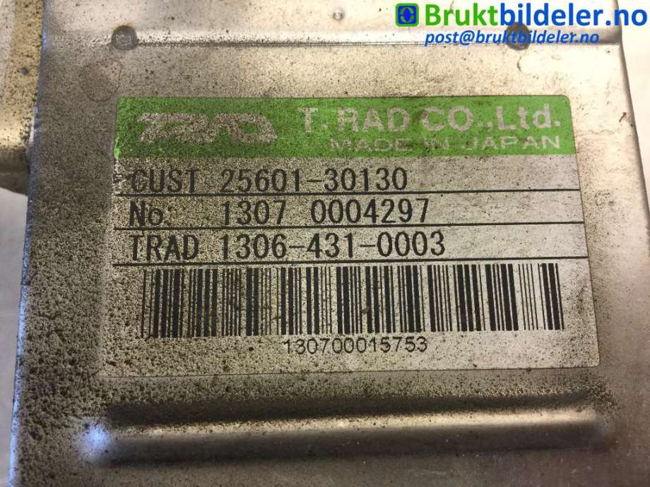 EGR-kjøler til Toyota Hilux 2012-2016  (TOYOTA|2560130130|1306-431-0003|)