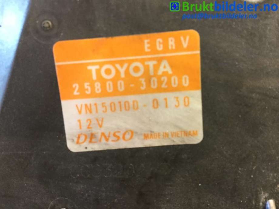 EGR-ventil til Toyota Hilux 2012-2016 (TOYOTA|2580030200|VN1501000130|)