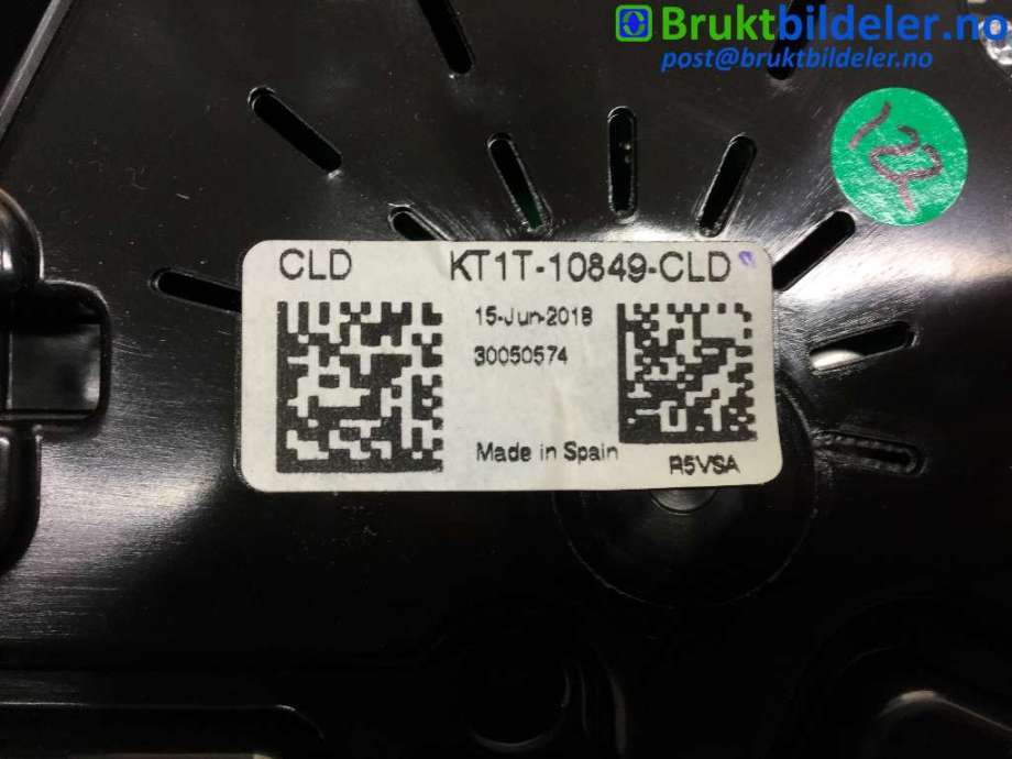 Instrumentpanel til Ford Transit Connect 2018-->> Type II, Fase 2  (FORD|KT1T10849CLD|)