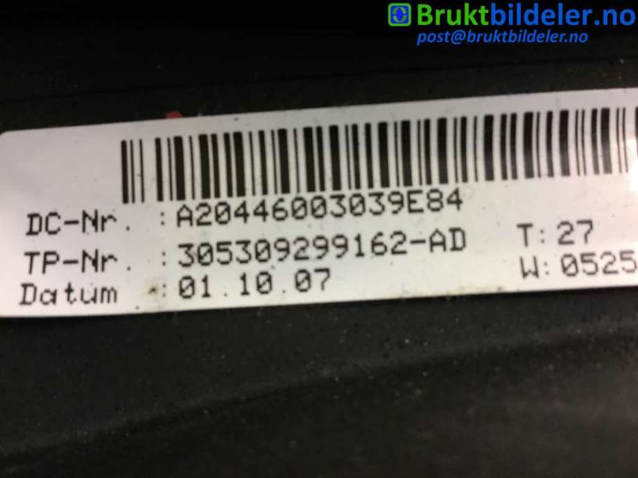 Ratt til Mercedes C-Klasse 2007-2011 (Fase 1) (W204) (W204) (MERCEDES|A 204 460 03 03|)