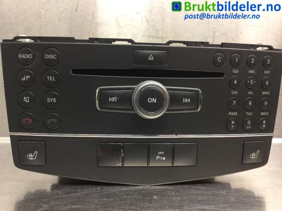 Bilstereo til Mercedes C-Klasse 2007-2011 (Fase 1) (W204) (W204) (MERCEDES|A 204 870 05 94|)