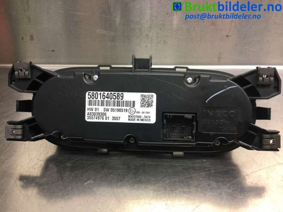Varmeapparat betjening til Iveco Daily 2014-->> (Type VI)  (IVECO|5801640589|A83039300|)