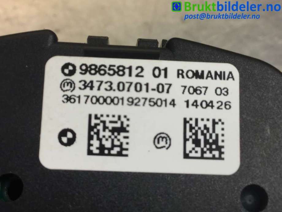 Bryter lys til BMW i3 2013-2022  (BMW|9 865 812-01|3473.0701-07|)