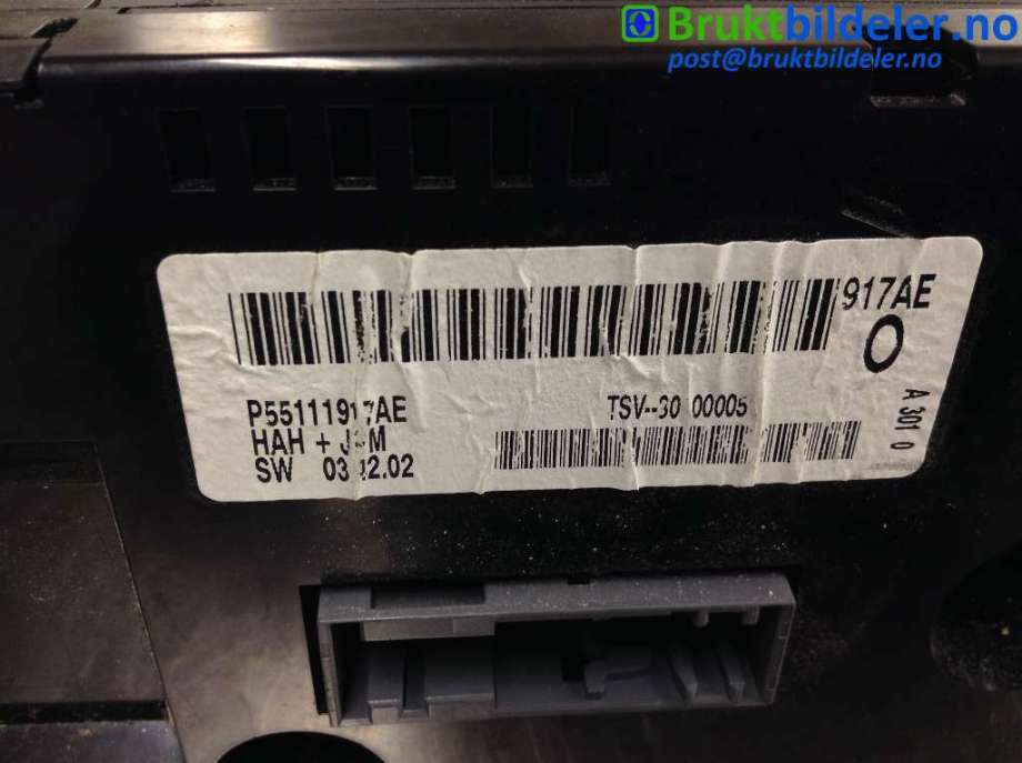 Varmeapparat betjening til Chrysler Voyager 2008-2011 (Type V) (CHRYSLER|55111917AE|)